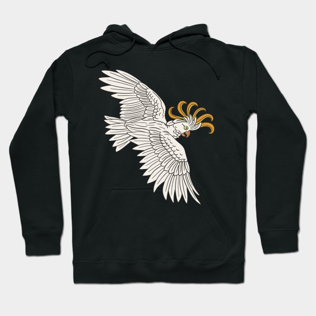 Flying Cockatoo Hoodie by DaveDanchuk